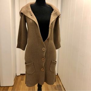 Love Lola, Bangladesh Cowl Neck Button Down Cardigan